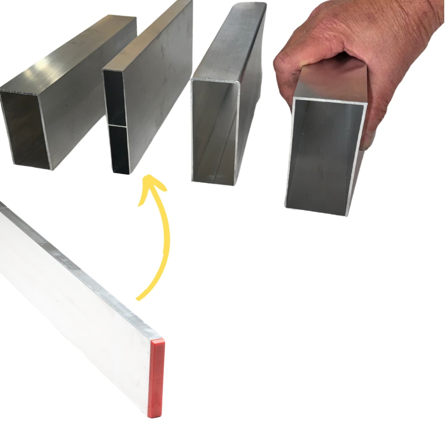 Metal straight edge section sizes