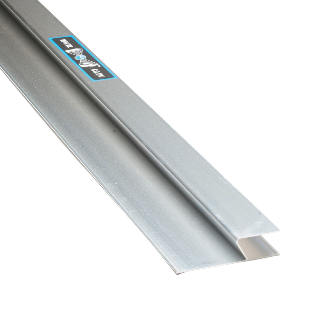 Close up view of angle z section aluminium tool.