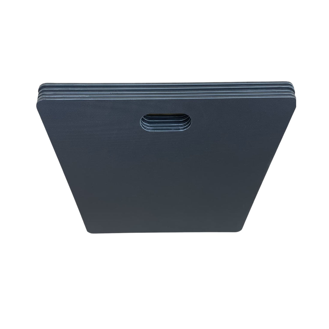 a stack of black mortar board tables