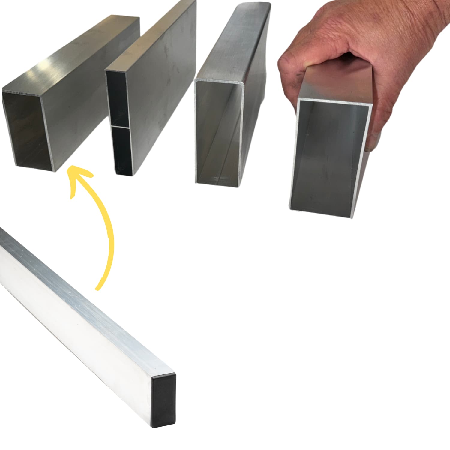 Straight Edge Tool | Heavy Duty Compact Grip Flooring Rule up to 6