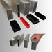 Straight edge tool section sizes with plastic end caps