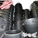 Stacks of black buckets in stock for sale now