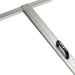 Metal speed square tool on a white background