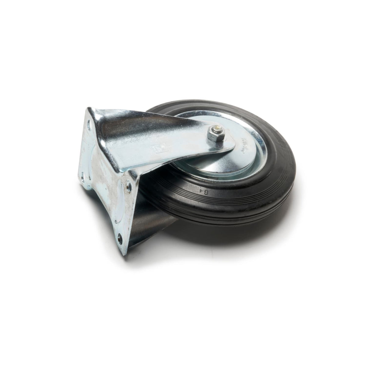 Double wheel caster on a white background