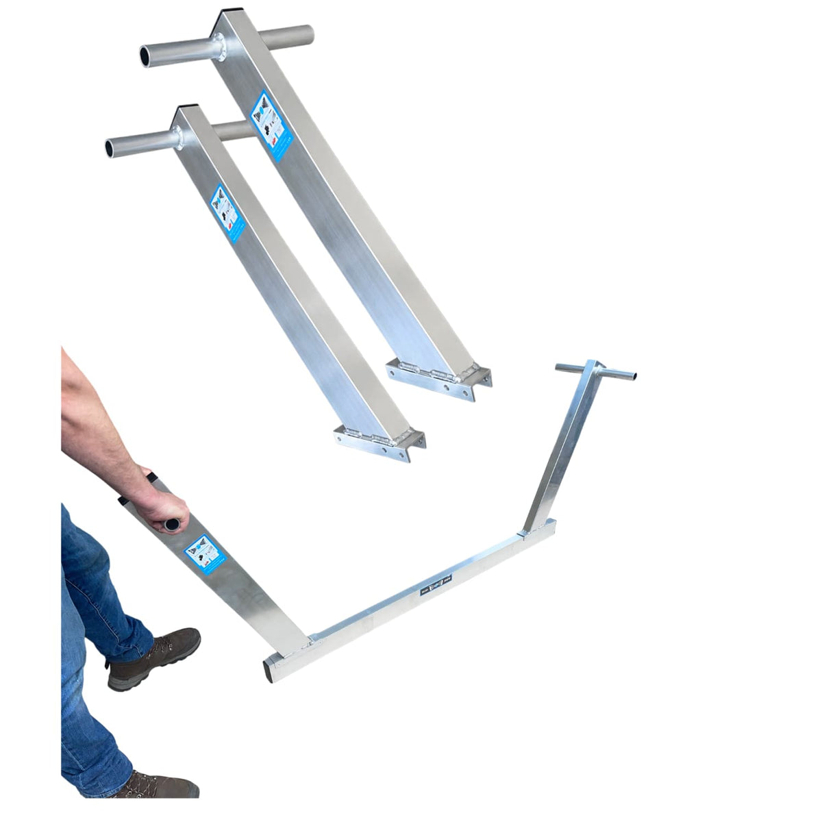Bolt-On Handle Pairs for Aluminium Straight Edges