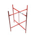 Red metal plasterers stand 