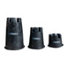 3 different sizes lo dek bucket towers