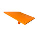 Orange plastic plastering hawk tool with handl